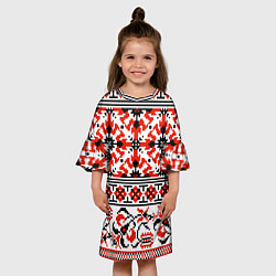 Платье клеш для девочки Загадочная Украина 3, цвет: 3D-принт — фото 2
