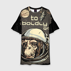 Детское платье Monkey: to boldly go