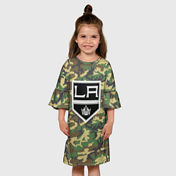 Платье клеш для девочки Kings Camouflage, цвет: 3D-принт — фото 2