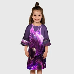 Платье клеш для девочки Bane, цвет: 3D-принт — фото 2