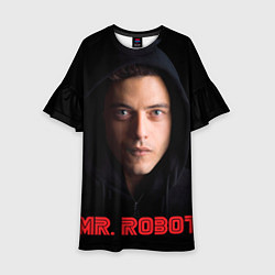 Платье клеш для девочки Mr. Robot, цвет: 3D-принт