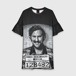 Платье клеш для девочки Pablo Escobar: Smile, цвет: 3D-принт