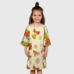 Платье клеш для девочки Pat32, цвет: 3D-принт — фото 2