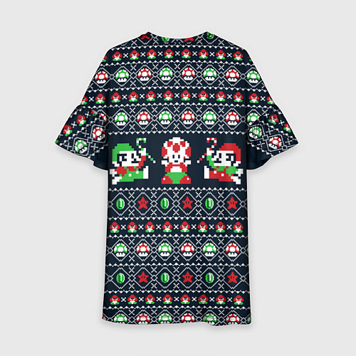 Детское платье Mario Bros Christmas / 3D-принт – фото 2