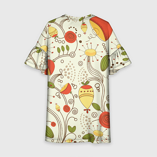 Детское платье Поляна цветов / 3D-принт – фото 2