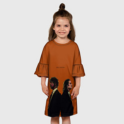 Платье клеш для девочки Pulp Fiction, цвет: 3D-принт — фото 2