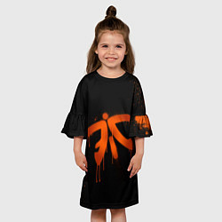 Платье клеш для девочки Fnatic: Black collection, цвет: 3D-принт — фото 2