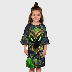 Платье клеш для девочки Вейгар, цвет: 3D-принт — фото 2