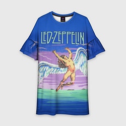 Платье клеш для девочки Led Zeppelin: Angel, цвет: 3D-принт