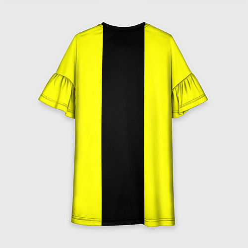 Детское платье BVB FC: Yellow line / 3D-принт – фото 2