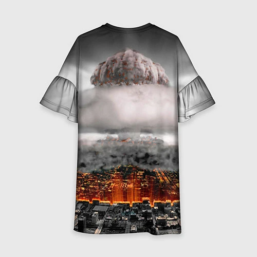 Детское платье Атомный взрыв / 3D-принт – фото 2