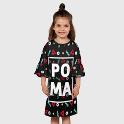 Платье клеш для девочки Рома, цвет: 3D-принт — фото 2