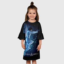 Платье клеш для девочки Ghost In The Shell 3, цвет: 3D-принт — фото 2