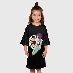 Платье клеш для девочки Leela Express, цвет: 3D-принт — фото 2
