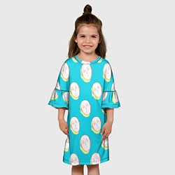Платье клеш для девочки Saitama Pattern, цвет: 3D-принт — фото 2
