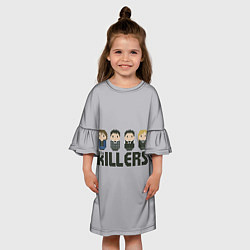 Платье клеш для девочки The Killers Boys, цвет: 3D-принт — фото 2