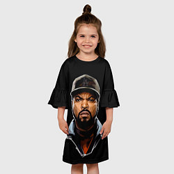 Платье клеш для девочки Ice Cube цвета 3D-принт — фото 2