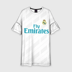 Платье клеш для девочки Real Madrid, цвет: 3D-принт