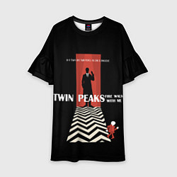 Платье клеш для девочки Twin Peaks Man, цвет: 3D-принт