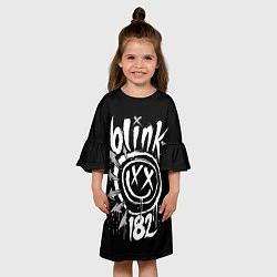 Платье клеш для девочки Blink-182, цвет: 3D-принт — фото 2