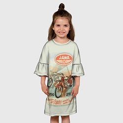Платье клеш для девочки JAWA, цвет: 3D-принт — фото 2