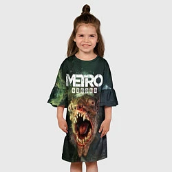 Платье клеш для девочки Metro Exodus, цвет: 3D-принт — фото 2