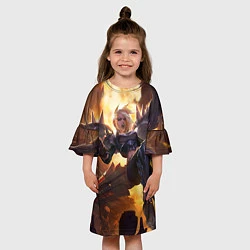 Платье клеш для девочки Angel, цвет: 3D-принт — фото 2