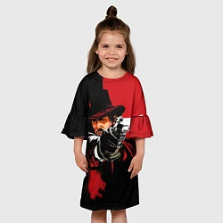 Платье клеш для девочки Red Dead Redemption, цвет: 3D-принт — фото 2