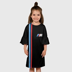 Платье клеш для девочки BMW BLACK COLLECTION БМВ, цвет: 3D-принт — фото 2