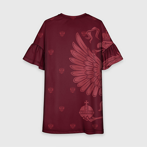 Детское платье Герб России - золотой / 3D-принт – фото 2