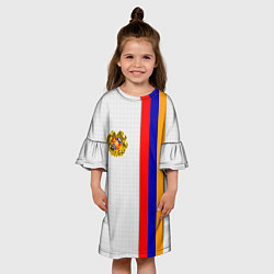 Платье клеш для девочки I Love Armenia, цвет: 3D-принт — фото 2