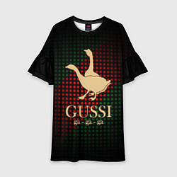 Платье клеш для девочки GUSSI EQ Style, цвет: 3D-принт