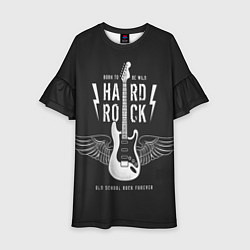 Платье клеш для девочки Hard Rock: Born to be wild, цвет: 3D-принт