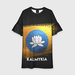 Платье клеш для девочки Kalmykia Style, цвет: 3D-принт