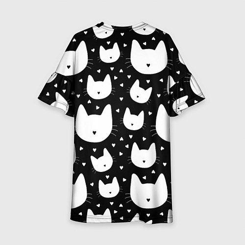 Детское платье Love Cats Pattern / 3D-принт – фото 2