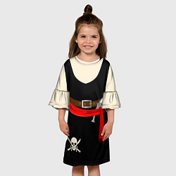 Платье клеш для девочки Костюм Пирата, цвет: 3D-принт — фото 2
