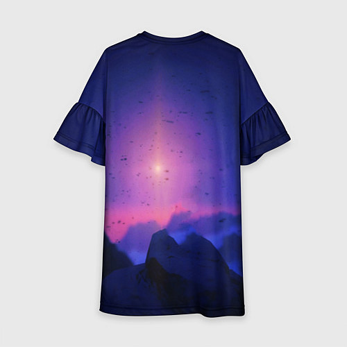 Детское платье Horizon Zero Dawn: Neon Space / 3D-принт – фото 2