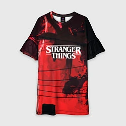 Платье клеш для девочки Stranger Things: Red Dream, цвет: 3D-принт