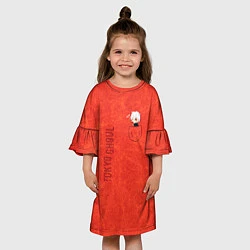 Платье клеш для девочки Карманный токийский гуль, цвет: 3D-принт — фото 2