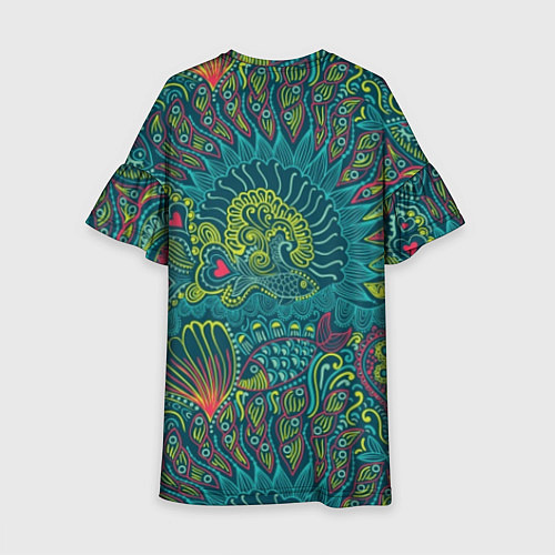 Детское платье Рыбы и сердца / 3D-принт – фото 2