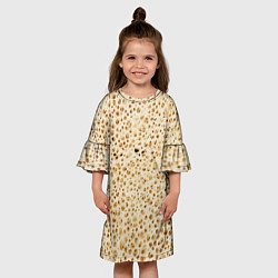 Платье клеш для девочки Блин, цвет: 3D-принт — фото 2