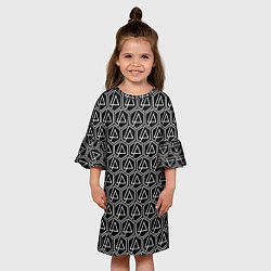 Платье клеш для девочки LINKIN PARK, цвет: 3D-принт — фото 2