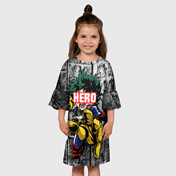 Платье клеш для девочки Deku Плашка переносная, цвет: 3D-принт — фото 2