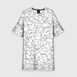 Платье клеш для девочки Белые мыши, цвет: 3D-принт