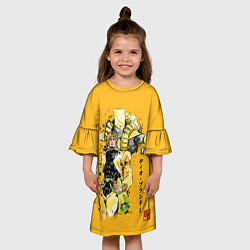 Платье клеш для девочки JoJo Bizarre Adventure, цвет: 3D-принт — фото 2