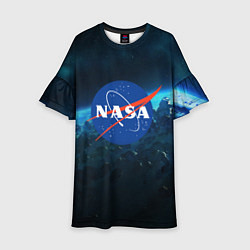 Платье клеш для девочки NASA, цвет: 3D-принт