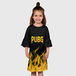 Платье клеш для девочки PUBG, цвет: 3D-принт — фото 2
