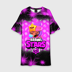 Платье клеш для девочки BRAWL STARS:SANDY, цвет: 3D-принт
