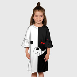 Платье клеш для девочки Monokuma, цвет: 3D-принт — фото 2