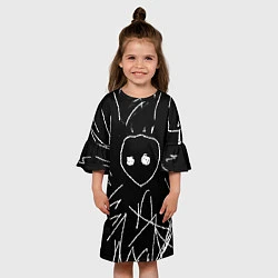 Платье клеш для девочки Schizophrenia, цвет: 3D-принт — фото 2
